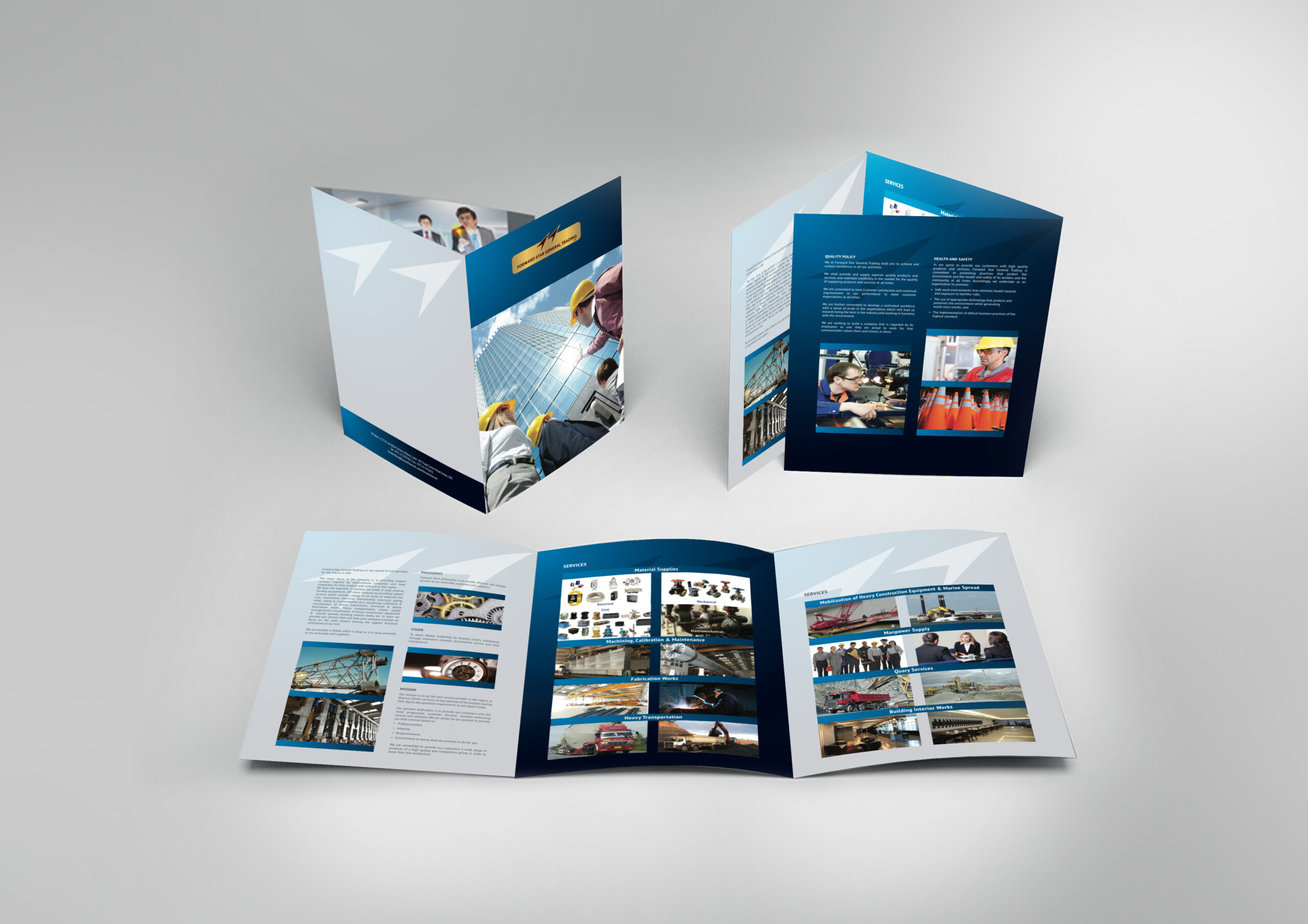 Brochure Design for Forward Star General Trading Dubai UAE by Creativo Camaal Associate in United Arab Emirates covering Dubai, Sharjah, Abu Dhabi, Al Ain, Fujairah, Ras Al Khaimah