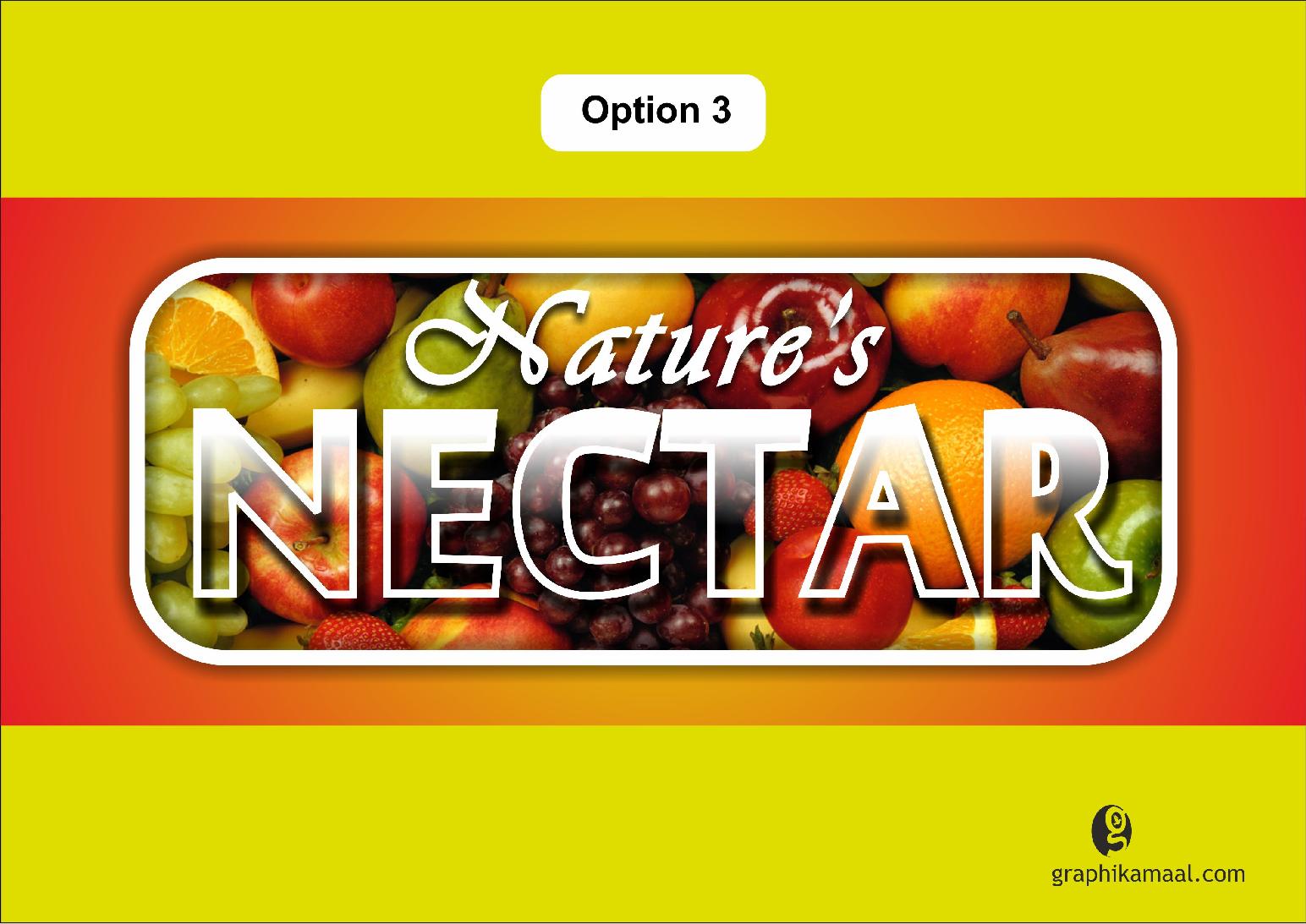 Logo Design for Nature's Nectar from New Zealand by Freelance Graphic Designer Creativo Camaal from Mumbai India