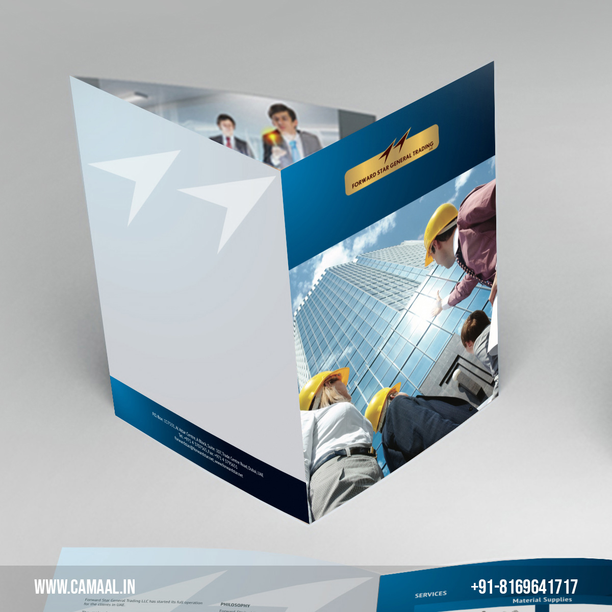 Brochure Design for Forward Star General Trading Dubai UAE by Creativo Camaal Associate in United Arab Emirates covering Dubai, Sharjah, Abu Dhabi, Al Ain, Fujairah, Ras Al Khaimah