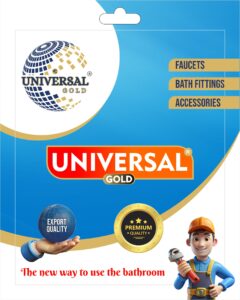 Packaging Design for Universal Gold PVC UPVC CPVC Pipes, Taps & Solvent