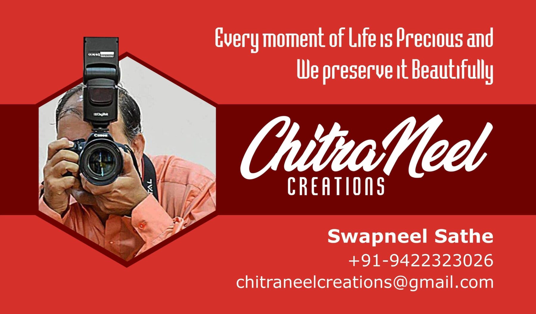 Visiting Card / Business Card / Name Card Design for Chitraneel Creations by Creativo Camaal Freelance Graphic & Web Designer from Mumbai India