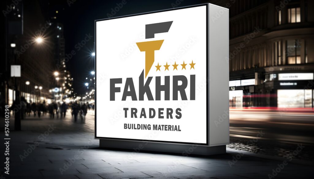 Logo Design by Creativo Camaal Freelance Graphic Designer from Mumbai India for Fakhri Traders Building Material Cement Depot Khargone Bistan Madhya Pradesh India