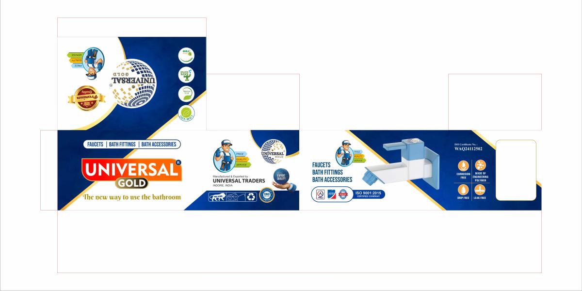 Packaging Box Carton Design for Universal Gold by Creativo Camaal Freelance Graphic Designer from Mumbai