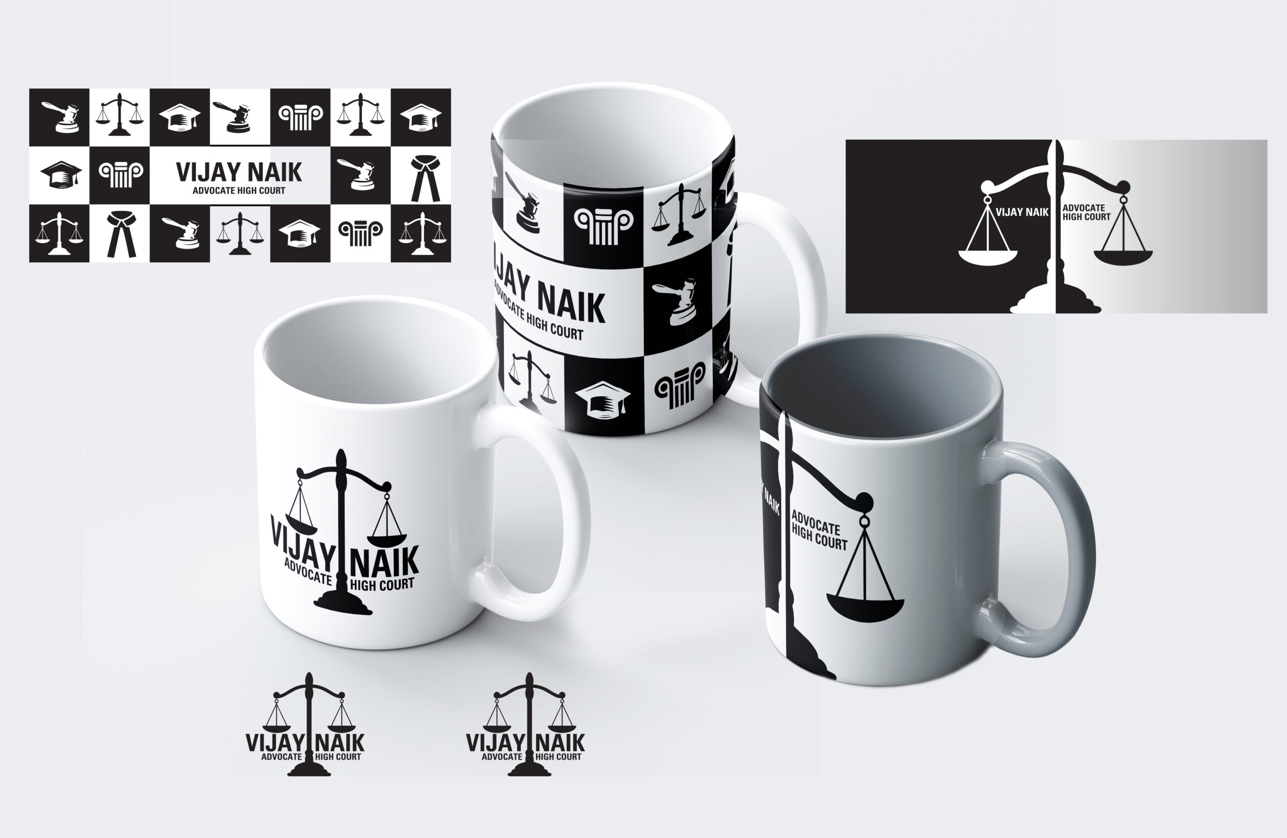 Branding for Advocate Vijay Naik Mug Printing