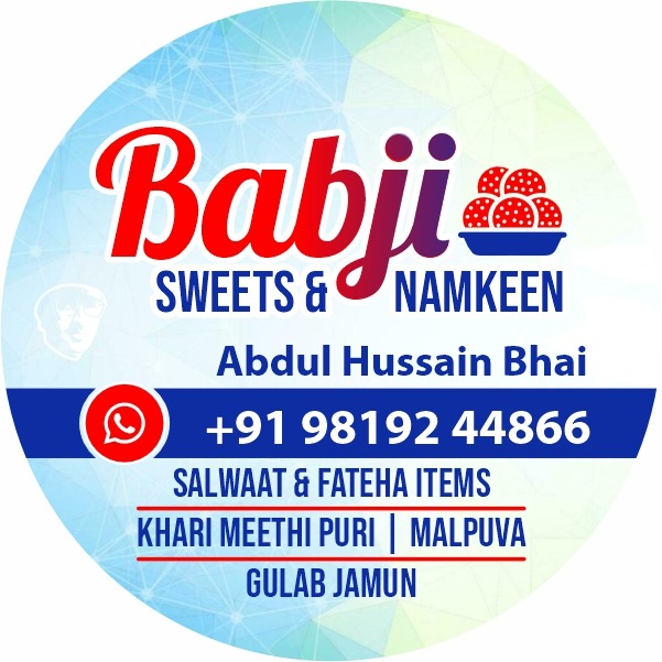 Round Sticker Label Design and Printing for Babji Sweets Mumbai