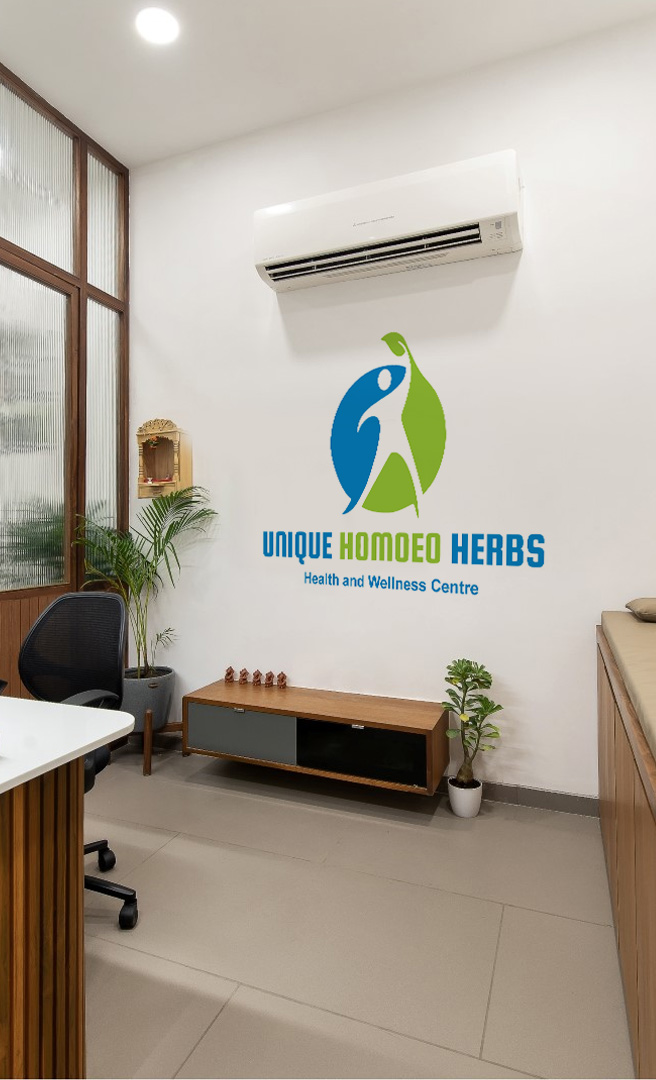 Logo Design for Unique Homoeo Herbs Indore designed by Indian Freelance Logo Designer Creativo Camaal from Mumbai India