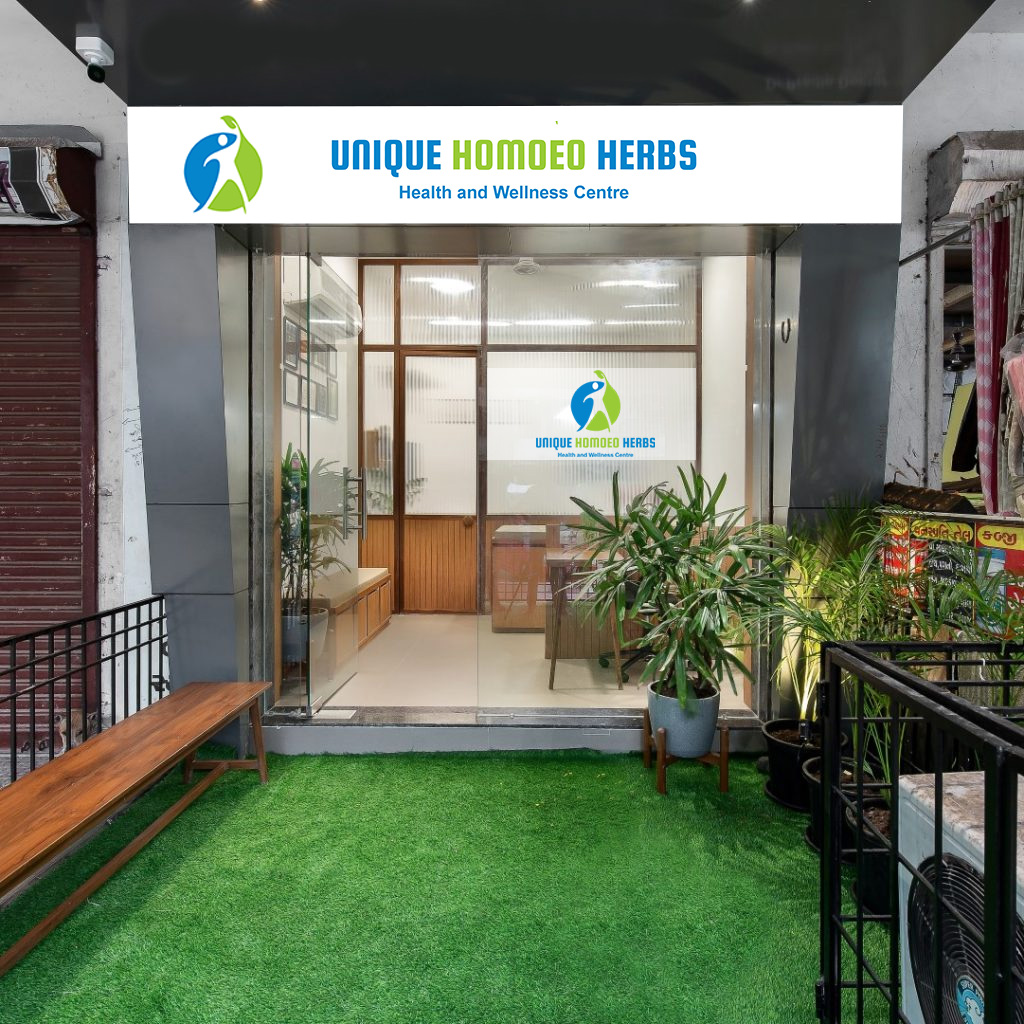 Logo Design for Unique Homoeo Herbs Indore designed by Indian Freelance Logo Designer Creativo Camaal from Mumbai India