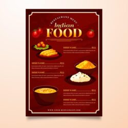 Restaurant Menu Card Tent Card Indoor Wall Graphic Designing and Printing 