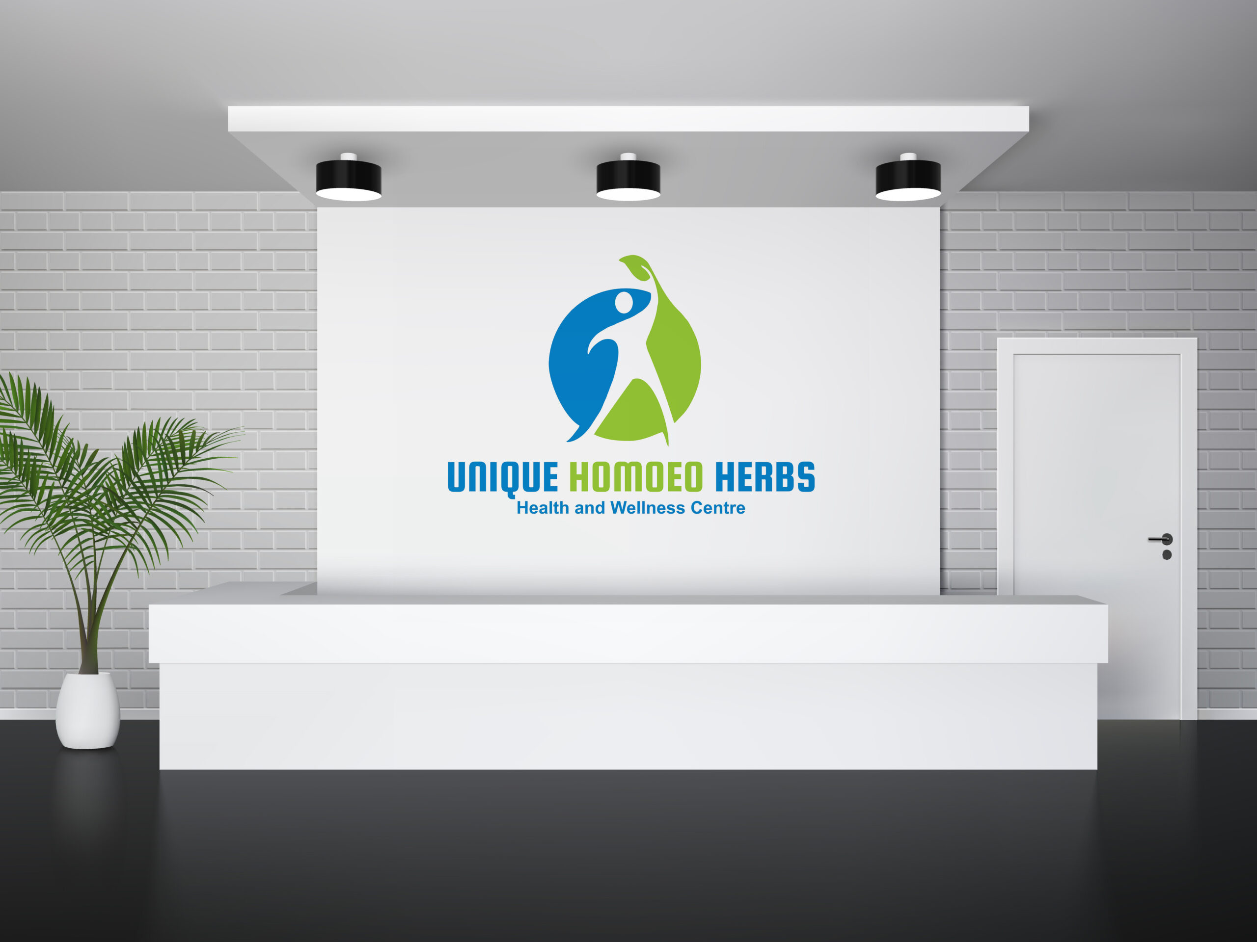 Logo Design for Unique Homoeo Herbs Indore designed by Indian Freelance Logo Designer Creativo Camaal from Mumbai India