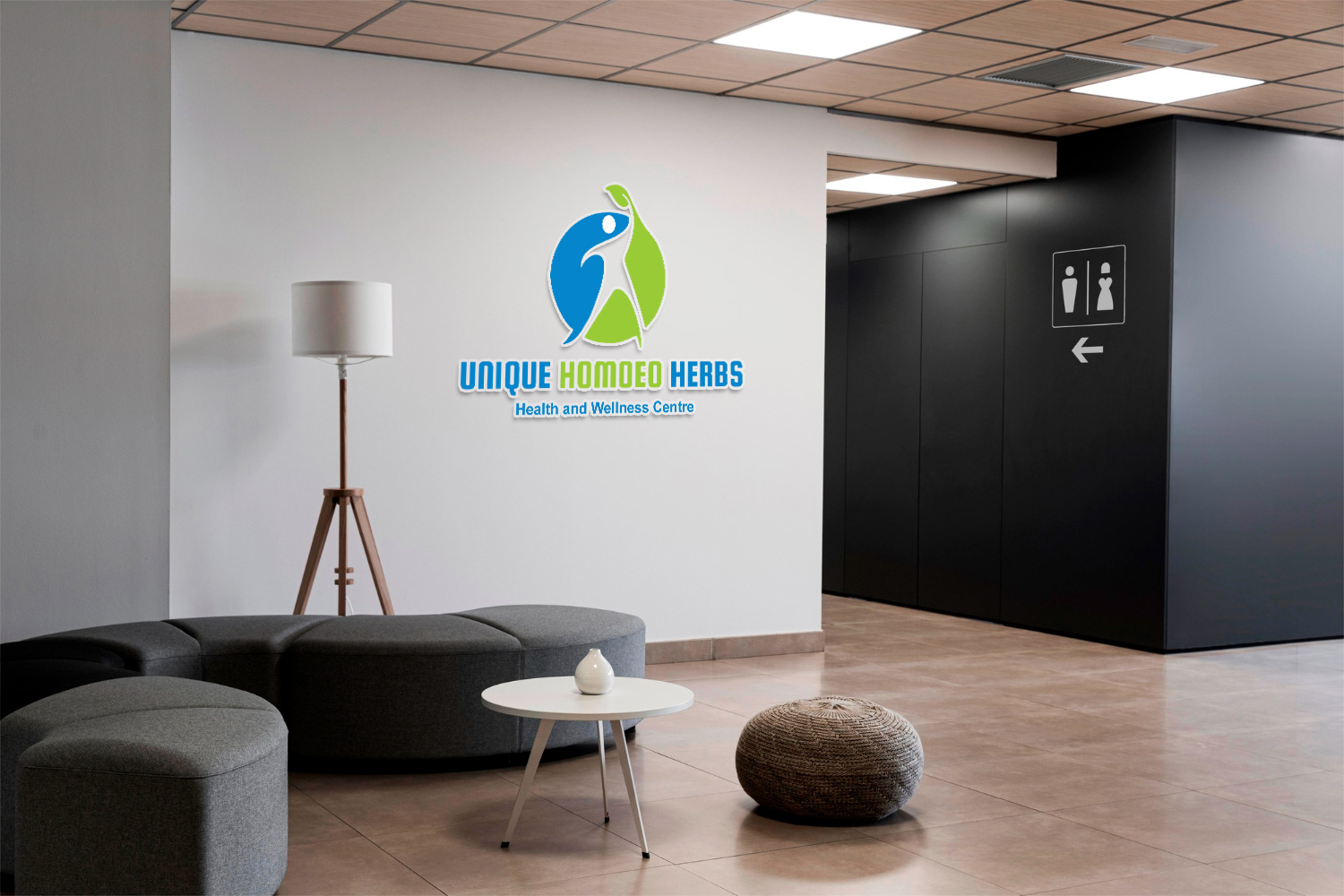 Logo Design for Unique Homoeo Herbs Indore designed by Indian Freelance Logo Designer Creativo Camaal from Mumbai India