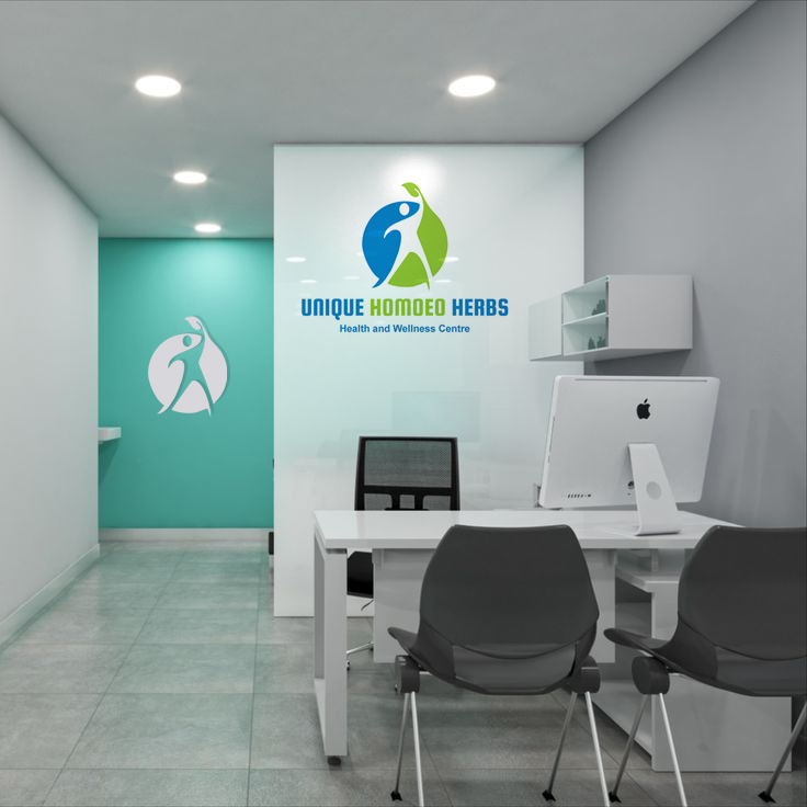 Logo Design for Unique Homoeo Herbs Indore designed by Indian Freelance Logo Designer Creativo Camaal from Mumbai India