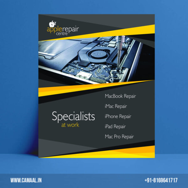 Flyer i.e. Leaflet / Pamphlet Design for Apple Repair Centre Mumbai by Creativo Camaal Freelance Graphic Designer