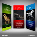 Roll up Standee Banner for Grandeur Home Decor Eco solvent print on Star flex