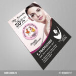 Flyer Designing & Printing for Violet Salon Baroda by Creativo Camaal Freelance Graphic Designer from Mumbai India