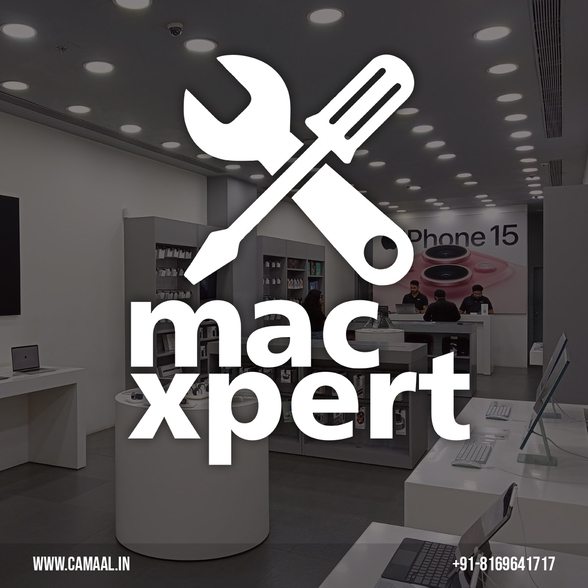 Logo Design for Mac Xpert Apple Repair Centre in Mumbai by Freelance Logo Designer Creativo Camaal from Mumbai India