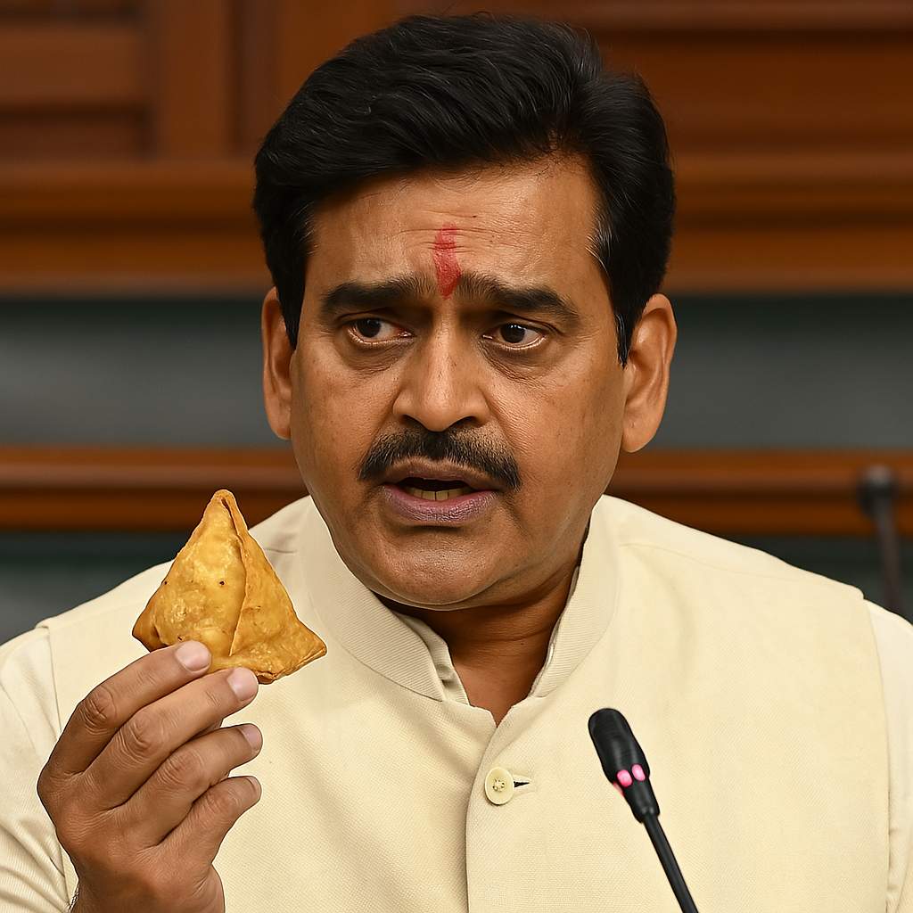 Biggest Samosa for Bhojpuri Star Ravi Kishan Parliament