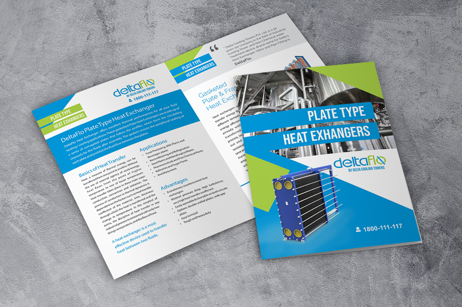 Brochure Design by Creativo Camaal for Deltaflo Delta Cooling Towers Manufacturers New Delhi India