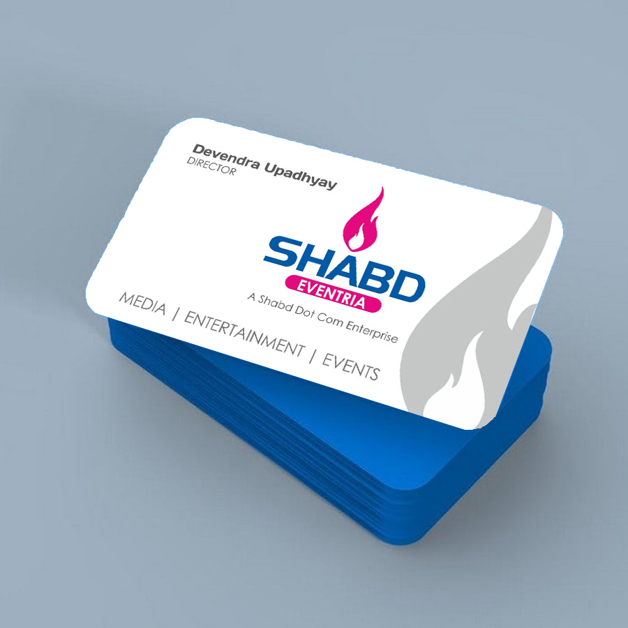 Business Card Design for Shabd Eventria Mumbai